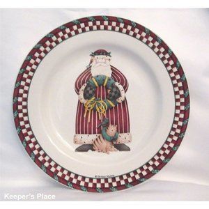 Debbie Mumm Sakura SANTA’S SPIRIT Dessert Plate